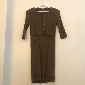 Chloe Knit Dress M Olive